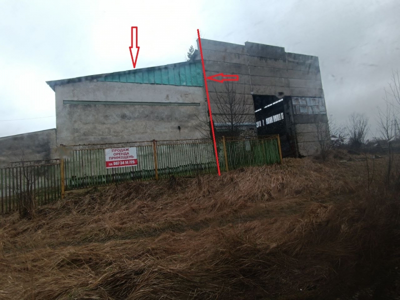 Виробничо-складське  приміщення по вул. Окружна площею 600  кв.м. 