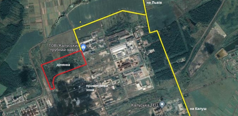 Земельна ділянка індустріального парку «Галіція» площею 19,8 га 