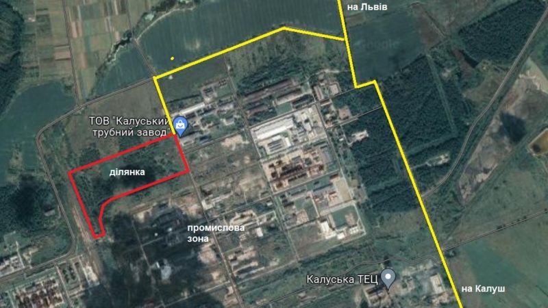 Земельна ділянка індустріального парку «Галіція» площею 19,8 га 