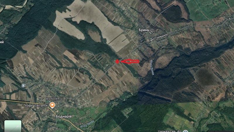 Земельна ділянка площею 1 га. в с. Боднарів